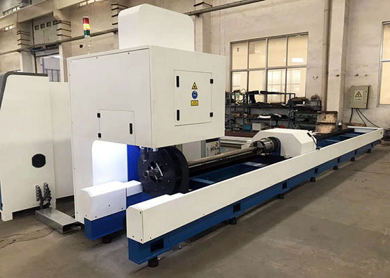 Raycus IPG सीएनसी पाइप काटने की मशीन 6000W लाल काला उच्च दक्षता FL-T-6000W