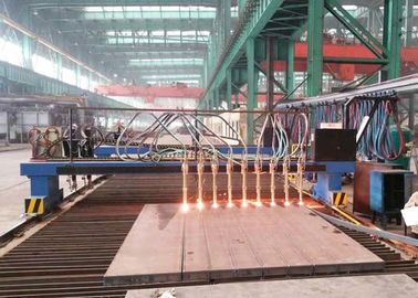 एच बीम उत्पादन लाइन 3200X10000mm काटना आकार के लिए सीएनसी गैन्ट्री प्रकार स्ट्रिप ज्वाला और प्लाज्मा काटना मशीन